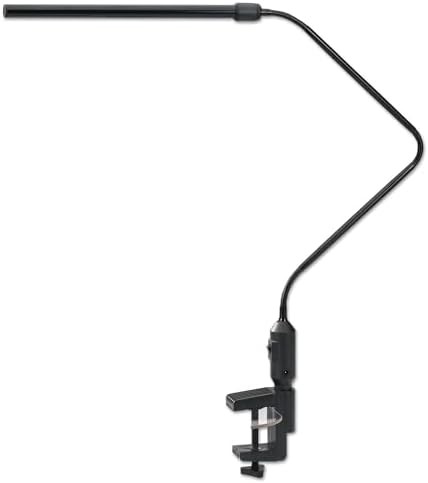 Alera ALE LED Desk Lamp With Interchangeable Base Or Clamp, 21 3/4" High, Black image 4