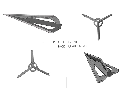 FSFF 3-Blade Carbon Fiber Razor Dart, 12 pack, 0.84” widest sharpest broadhead darts, big 9.75” cold dart for 0.625 caliber bore blowguns high carbon steel high visibility cone 3 Blade CF Dart