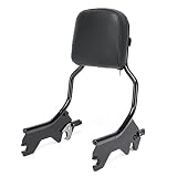 MoKitDora Detachable Softail Backrest Sissy Bar Upright with Pad for 2018-later FLDE FLHC FLHCS FLSL