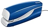 Leitz Elektrisches Büroheftgerät für 10 Blatt, Netzbetrieb, Inkl. Heftklammern, Blau, NeXXt-Serie, 55330035