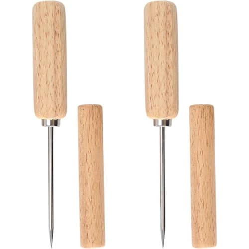 ZCNPIA Picahielo, 2 Unidades con Funda, Acero Inoxidable, 22 * 2.8 cm, Ideal para Hogar, Bares Y Neveras, Pica Hielo De Acero Inoxidable，Duradero, antioxidante y anticorrosivo