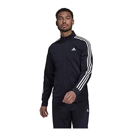 adidas Camiseta masculina Essentials Warm-up com 3 listras