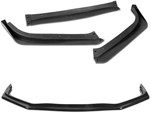 3PCS Front Bumper Lip Kit fit for compatible with 2013-2015 Honda Civic 4DR/Sedan, Aero-Style Splitter Trim Protection Spoiler, Air-Dam-Chin-Diffuser (Painted Black)