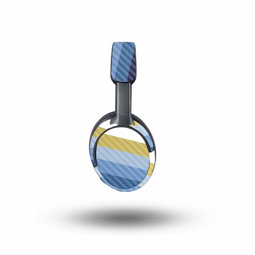 Image of MightySkins Carbon Fiber Skin Compatible with Bose QuietComfort Ultra - Cool Stripes | Protective, Durable Textured Carbon Fiber Finish | Easy to Apply