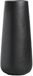 11 Inch Vases en céramique noire pour les fleurs & Pampas Grass, Vase décoratif de style rustique classique pour les pièces centrales de table de décoration maison