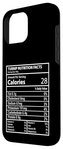 Valeur nutritive du navet - Conception de Tableau Alimentaire informatif Coque pour iPhone 16 Pro Max – vue 2