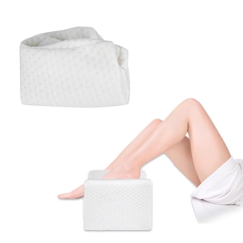 Fundas de cojín de rodilla para dormir laterales – Tejido suave y transpirable, funda extraíble con cremallera para almohadas de espuma con memoria de forma, protección lavable, soporte cómodo para