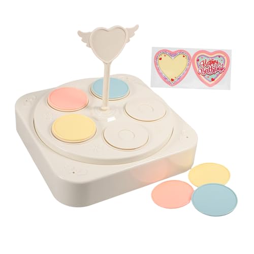 OUNONA Máquina De Sushi De La Máquina De Postres Soporte Giratorio para Pasteles para Decorar Casarse Bandeja Puesto De Pastel Musical Soporte De Pastel Fiesta Condujo Boda Abdominales