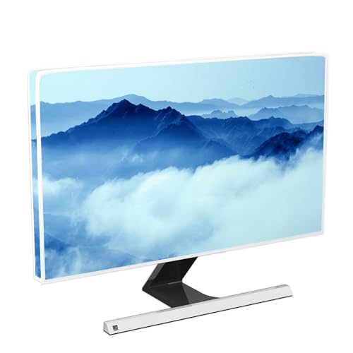 Baocicco Mountain Clouds Waterproof Computer Monitor Cover 26, 27, 28 Inch Sea of Clouds Nature Foggy Landscape Anti-Static Dustproof Protective Cover for LCD/LED/HD Tablet Home Office Computer