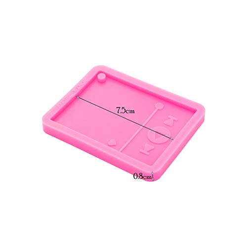 Shiny Glossy Resin Media Player Mold Epoxy Craft Keychain Silicone Moulds Polymer Clay DIY Jewelry Making Silicone Molds