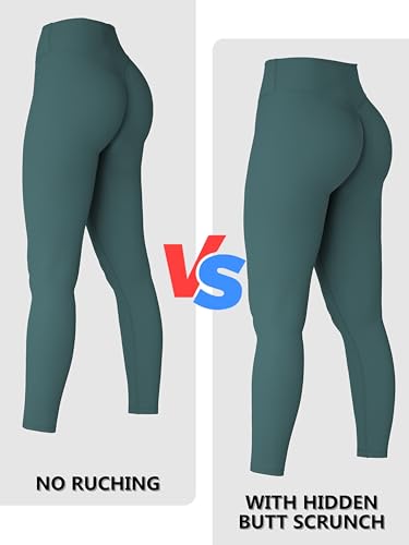 Image of Sunzel Sunzfly Invisible Butt Scrunch Workout Leggings for Women, Butt Lifting High Waisted Gym Yoga Pants with Tummy Control
