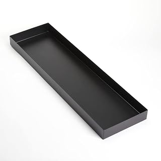 American Metalcraft MTB296 Rectangular Long Tray, Black, 6-1/8" W