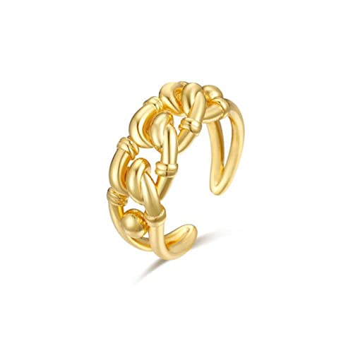 Bague ajustable S925 nœud croisé, finissez-en avec les erreurs de taille de doigt