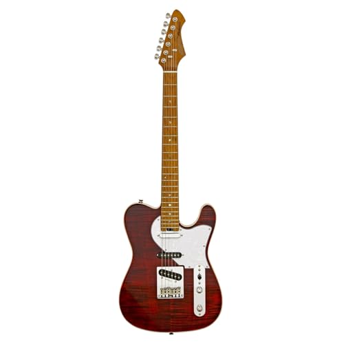 Aria 615 MK2 Nashville Electric Guitar - Ruby Red