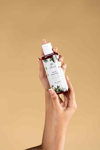 Image of AUDORA Sage Moringa Hair Oil | Nourishes, Strengthens & Revitalizes Hair | Promotes Healthy Scalp & Growth | 200ml