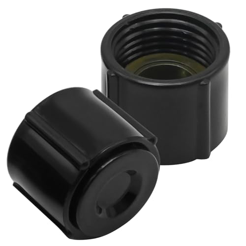 Image of Anxingo 2 Pcs Low Point Drain Seals and Caps, Replacement for RV Camper Travel Trailer, Replace for 1 /2 Inch Hot and Cold Water Lines