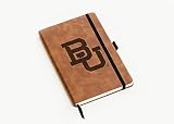 Rico Industries NCAA Baylor Bears Brown Laser Engraved Small Notepad Jounral/Notepad 8.25" x 5.25"- Office Accessory