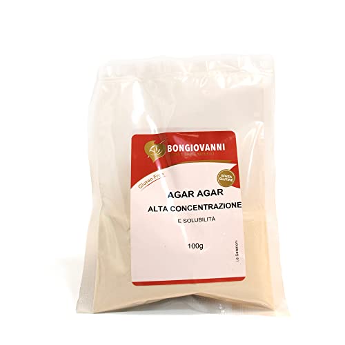 BONGIOVANNI FARINE E BONTA' NATURALI Agar Agar Alta concentración y solubilidad (Montersino) 100g