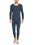 COLORFULLEAF Thermal Underwear for Men Set Soft Fleece Lined Warm Base Layers Long Johns for Men The