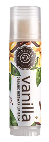 Lip Balm Set: Woolzies All-Natural Shea Butter, Beeswax, Coconut Oil, Vitamin E Infused Lip Moisturizer Care (3 Pack, Vanilla Mint)