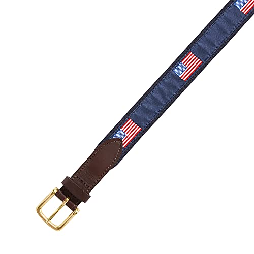 vineyard vines Men's American Flags Canvas Club Belt3