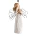 Willow Tree hand-painted sculpted Ornament, Angel of Friendship