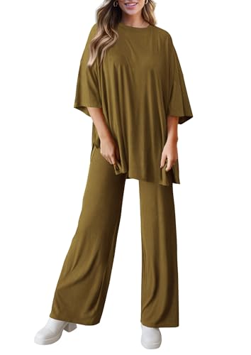 PRETTYGARDEN Two Piece Sets For Women Summer Fashion Lounge Matching Set 2025 Travel Vacation Airport Outfits Clothing