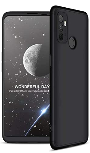 Image of Mobile Back Cover Case for Oppo A53 (Silicone Case|CameraProtection|Black SC1510)