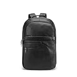 JOJOJ Mochila de cuero for hombre, estilo retro, de gran capacidad, de 16 pulgadas, for ordenador.