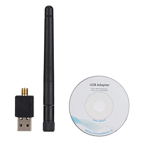 Network Adapter,W90 RTL8188 150Mbps High Speed USB Adapter LAN Network Card with 2dBi High Gain External Antenna
