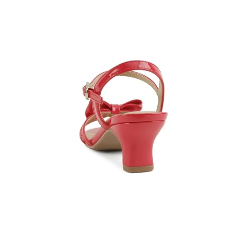 Image of Soda Girly-2 Children's Girl's Open Toe Slingback Block High Heel Sandals