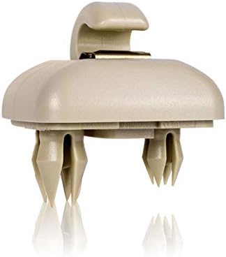 Runmade Interior Sun Visor Hook Clip Bracket Replacement for Audi A1 A3 A4 A5 Q3 Q5 Dark Beige 8E0 857 562