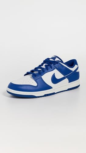 Nike Nike Men's Dunk Low Retro Sneakers, White/Hyper Royal, 11 Medium US