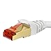 Cat7 Ethernet Cable - 50 ft - RJ45 Connector - Double Shielded STP - 10 Gigabit 600MHz - Cat 7 Premium High Speed Network Wire Patch Cable (7.5m) LAN Cord - 50 Feet