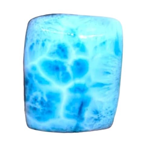 Larimar rectangulaire naturel 24x19x6mm cabochon gemme bricolage bijoux
