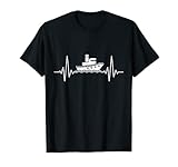 Seekapitän Nautisches Kreuzfahrt Schiff Gerien Herzschlag T-Shirt