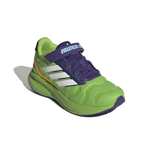 Image of adidas Kids' Marvel Run Falcon 5 Elastic Lace & Strap Shoe