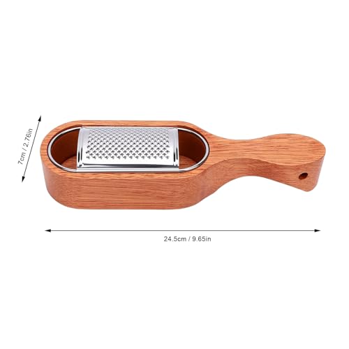 Rallador de Queso de Madera y Acero Inoxidable con Contenedor miniatura 3