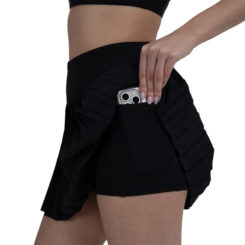 YITTY Active Women's Pleated Tennis Skirt with Built-in Short, Athleisure, 4-Way-Stretch3