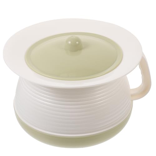 CONGARTENO 加厚プラスチック製尿ポット 蓋付き耐久性携帯用ベッドサイド尿器 高齢者 妊婦対応 家 寝室用便器