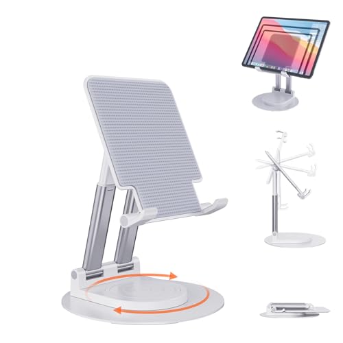 BHHB Soporte Tablet, Soporte Tablet Mesa Ajustable con Base Giratoria de 360 Grados, Soporte Tablet...