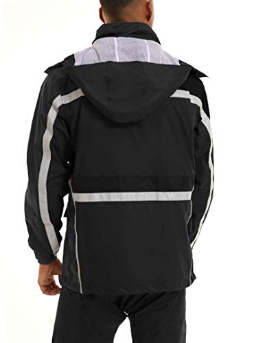 image for MAGCOMSEN Rain Jacket for Men Waterproof Rain Coats for Men Work Fishi