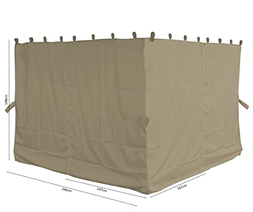 QUICK STAR 4 parois latérales pour pergola Firenze Sand