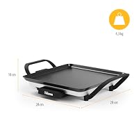 Tristar Tischgrill slim S - Eine Backfläche von 28 x 28 cm - Einstellbarer Thermostat - Antihaftbeschichtung - Herausnehmbare Fettauffangschale - Leicht zu reinigen - BP-2666 – Ansicht 7
