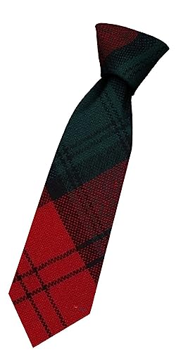 Cravate en laine garçon style Écosse tartan pour fêtes de famille