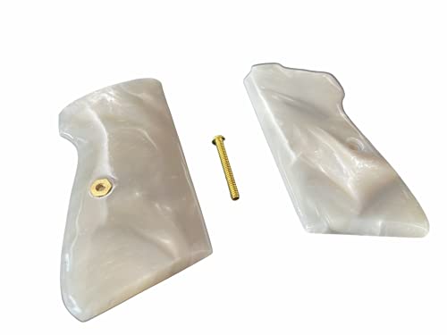 Handicraftgrips New Walther S&W Ppk/S Walther Ppk/S Pistol Grips Smooth White Pearl Color Polymer Resin Handmade #Psr01 #TOP7