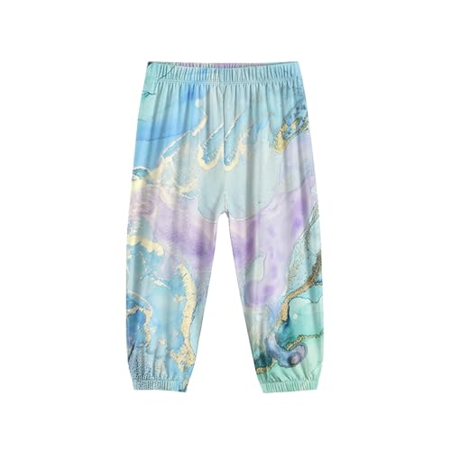 Image of Unisex Little Kids Yoga Trousers Bohemian Beach Pants Baggy Harem Activewear for Boys and Girls Age 3-10