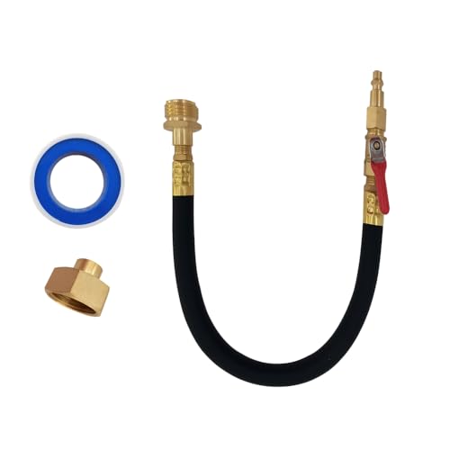 Image of ISURE MARINE Flush Hose Fitting Kit RV Winterizing Kit with Sprinkler Blowout Adapter,Shut Off Valve For Winterizing RV, Camper, Boat, Motorhome Systems