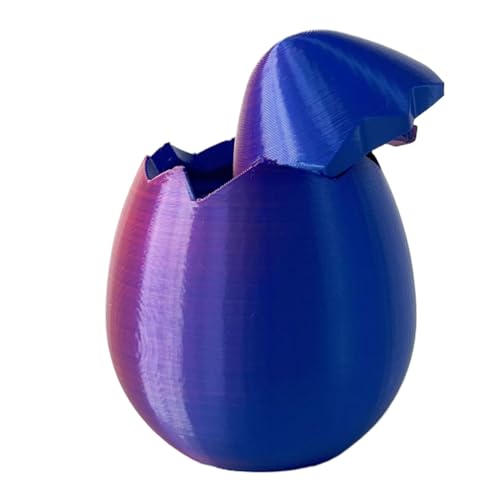 Uova 3 D Riempibili- Uova Di Pasqua Vuote | Giocattoli Da Scrivania Uova Piccole Fatte A Mano, Colorato Stampato In 3 D,Decorazioni Per La Casa Per Le Vacanze Forniture Per Feste A Tema Pasquali