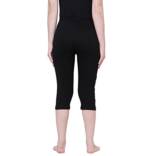Image of Sweet Dreams Women Solid Cotton Rich Sleepwear /Loungewear Capris